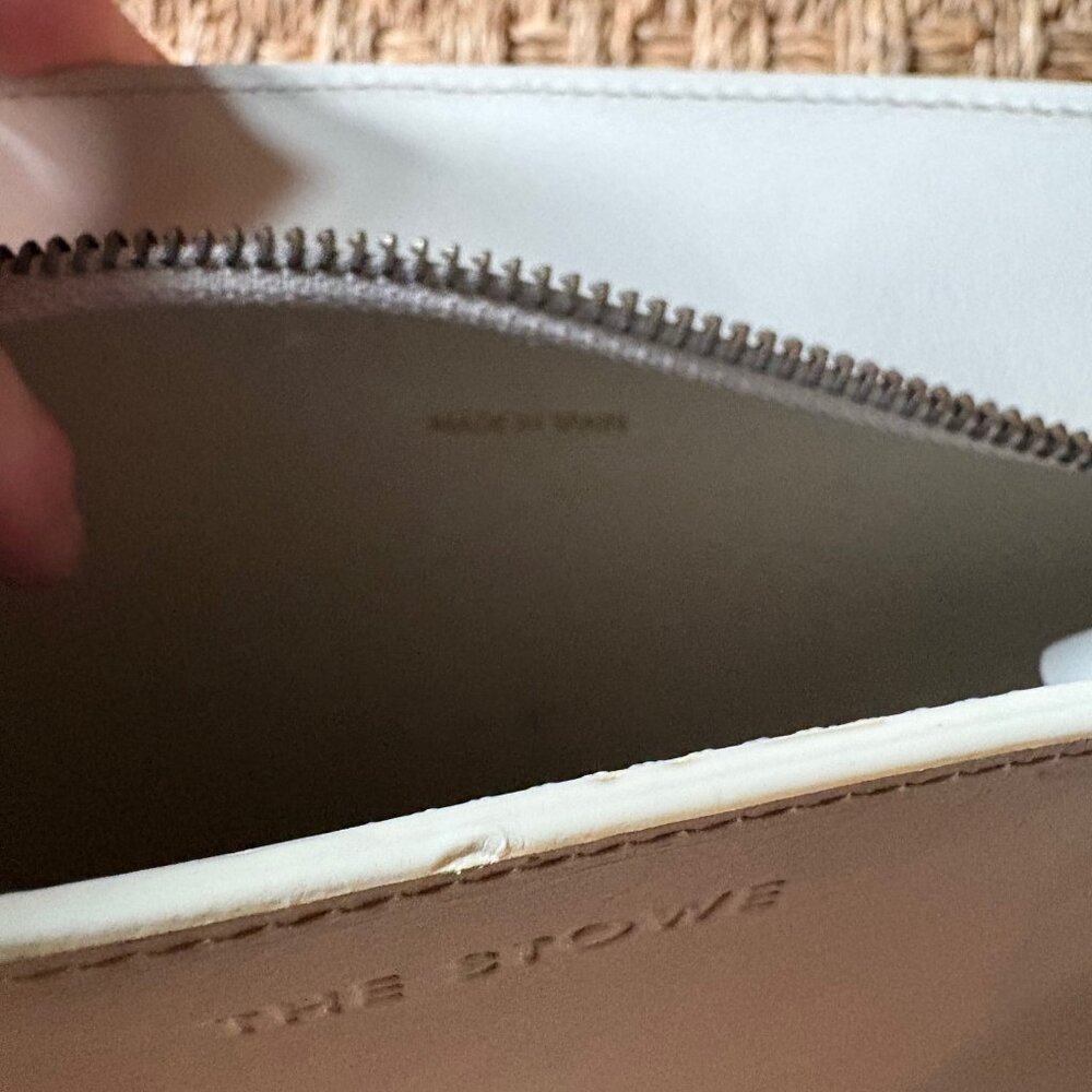 The Stowe cream leather curved shoulder crossbody bag - Picture 10 of 10